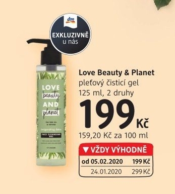 Gel pleťový čisticí Love Beauty and Planet