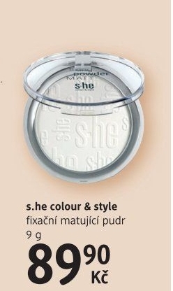 Pudr matujicí fixační colour &amp