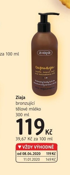Tělové mléko Ziaja