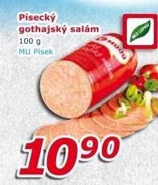 Salám Gothaj Maso uzeniny Písek