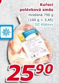 Směs kuřecí polévková mražená DZ Klatovy