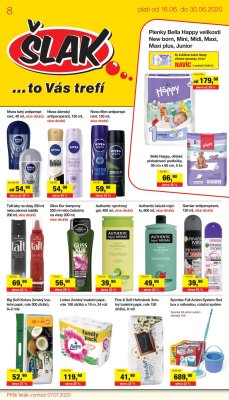 akční leták Šlak drogerie 16.6.2020-30.6.2020
