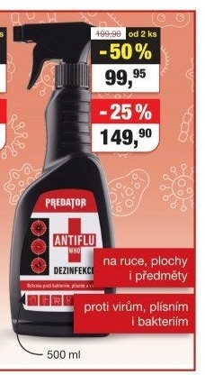 Dezinfekce ve spreji Predator Leroy