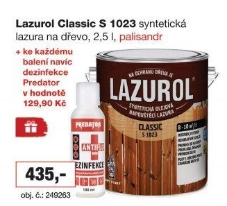 Lazura na dřevo Classic Lazurol
