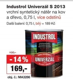Nátěr na kov a dřevo Univerzál lesk Industrol