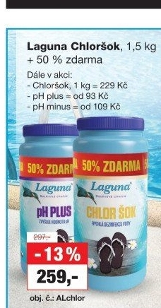 Přípravek do bazénu pH plus Laguna