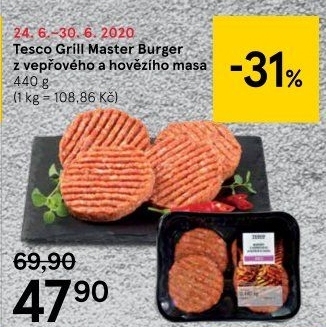 Burger mix Grill Master Tesco