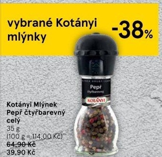 Mlýnek s kořením Kotányi