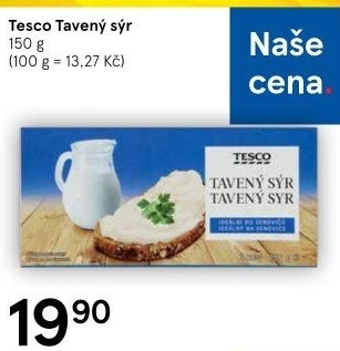Sýr tavený Tesco