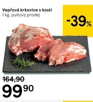 Vepřová krkovice s kostí