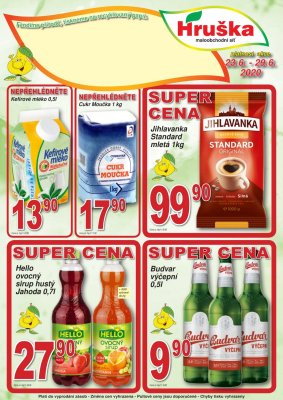 akční leták Hruška 23.6.2020-29.6.2020