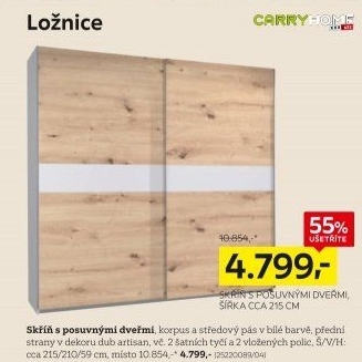Šatní skříň Carry Home