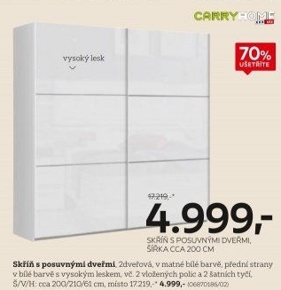 Šatní skříň Carry Home