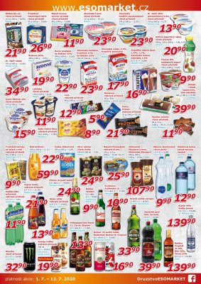 akční leták ESO MARKET 1.7.2020-12.7.2020