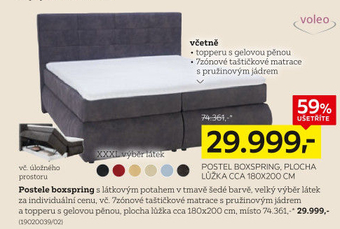 Postel Boxspring Voleo