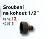 Adaptér - šroubení na zahradní hadici J.A.D. Tools