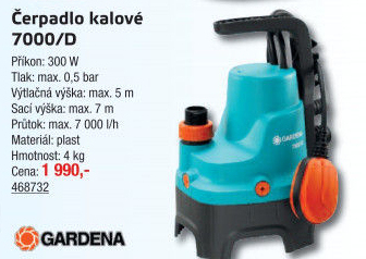 Čerpadlo ponorné kalové Gardena 7000/D