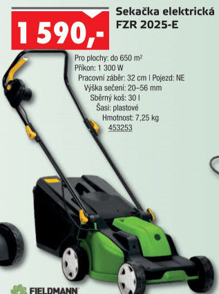 Elektrická sekačka Fieldmann FZR 2025 E