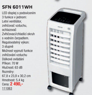 Ochlazovač vzduchu Sencor SFN 6011WH