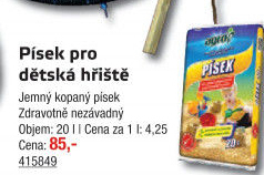 Písek na dětská pískoviště Agro