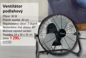 Podlahový ventilátor