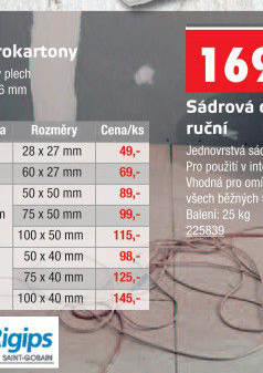 Sádrokartonářská stěrka Soudal