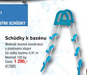 Schůdky k bazénu Tampa Marimex