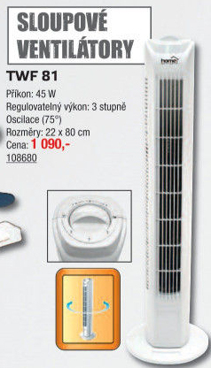 Sloupový ventilátor TWF 81 Home