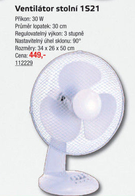 Ventilátor stolní Solight