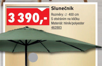 Zahradní slunečník Solar Hartman
