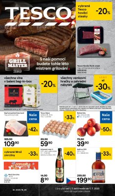 akční leták Tesco 1.7.2020-7.7.2020