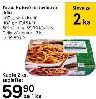 Hotová jídla Tesco