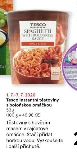 Jídla instantní Tesco