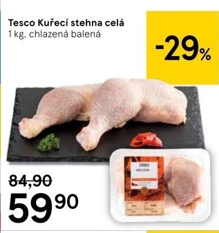Kuřecí stehna Tesco