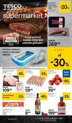 akční leták Tesco 1.7.2020-7.7.2020