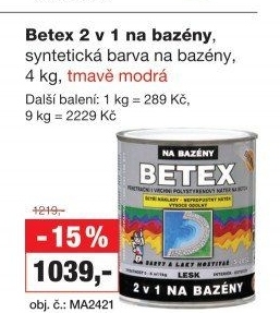 Betex 2v1 na bazény
