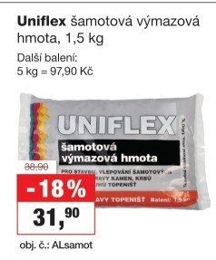 Hmota výmazová šamotová Uniflex