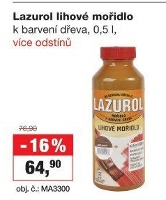 Lazurol lohová mořidlo