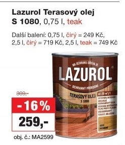 Lazurol Terasový olej