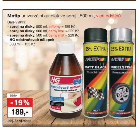 Odstraňovač nálepek HG