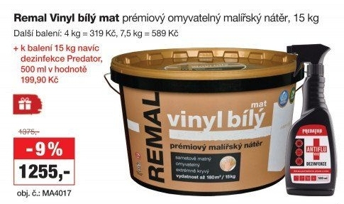 Remal Vinyl bílý mat