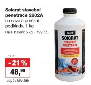 Soicrat stavební Penetrace 2802A