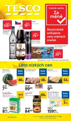 akční leták Tesco 8.7.2020-14.7.2020