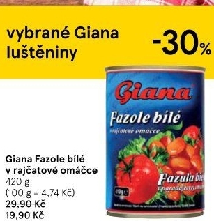 Fazole v omáčce Giana