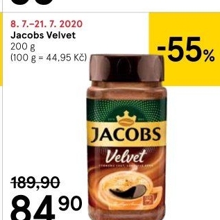 Instantní káva Jacobs Velvet