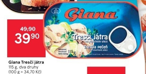 Játra tresčí Giana
