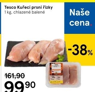 Kuřecí prsní řízky Tesco