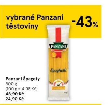 Těstoviny Panzani