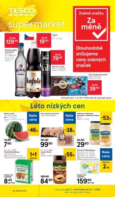 akční leták Tesco 8.7.2020-14.7.2020