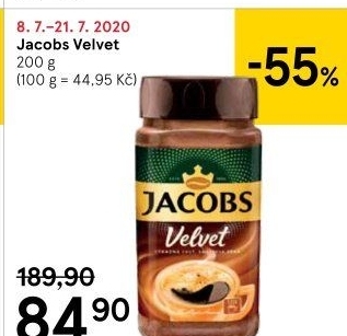 Instantní káva Jacobs Velvet
